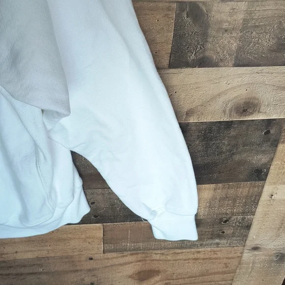 Champion Reverse Weave White Pullover Hoodie Sz Large Men - Picture 17 of 17